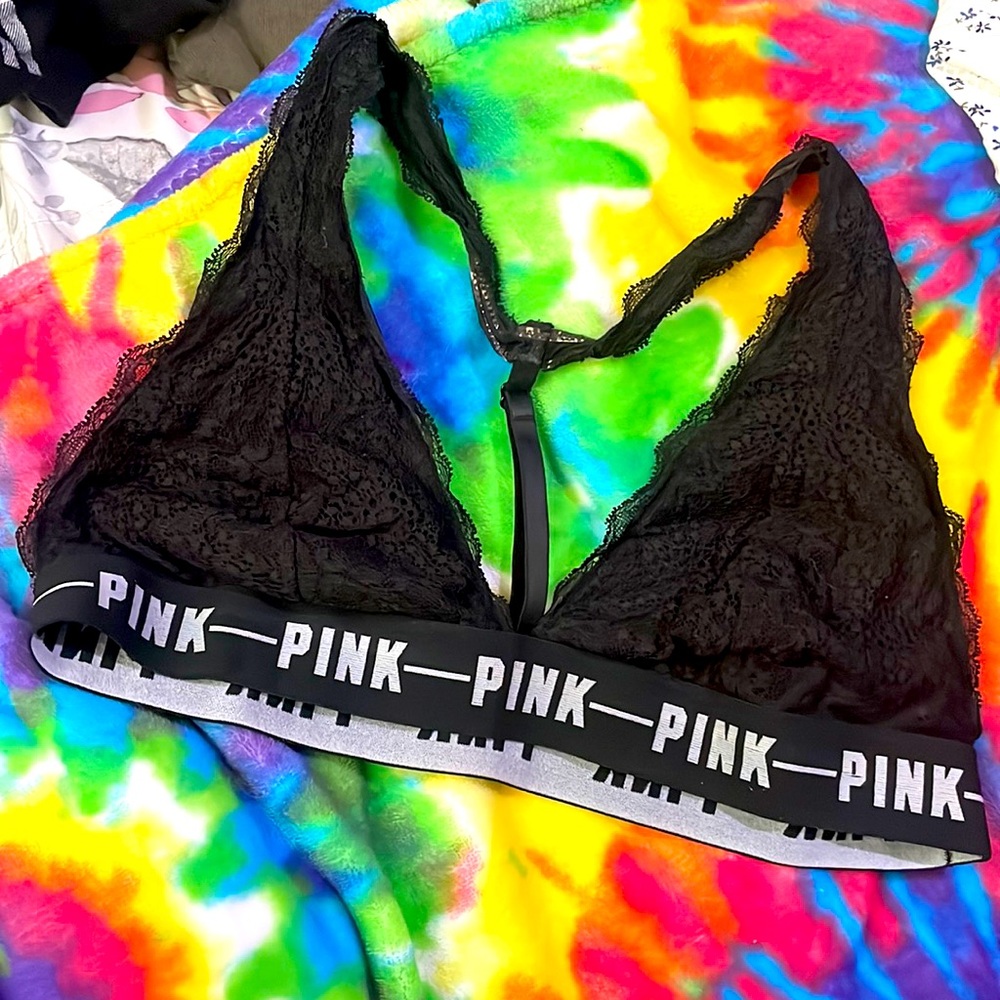 black bralette